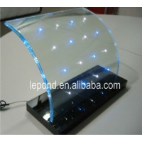 led inside glass display glass